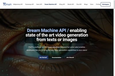 Dream Machine API - PiAPI preview